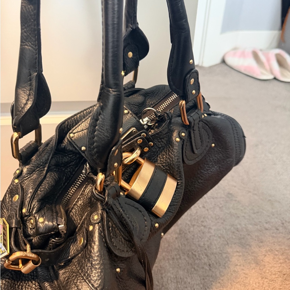 Chloe Black Leather Hobo with Gold Hardware - Picture 9 of 9